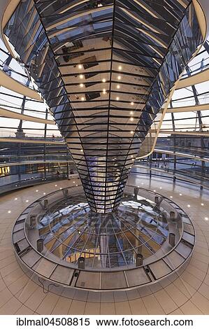 Stock Photography - Interior, dome, Reichstag, Berlin-Mitte, Berlin, Germany, Europe. Fotosearch
