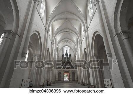 Interior of Cistercian Abbey of Pontigny, L'Abbaye de Pontigny, Burgundy, France, Europe View Large Photo Image Stock Photograph - Interior of Cistercian Abbey of Pontigny, L'Abbaye de Pontigny, Burgundy, France, Europe. Fotosearch