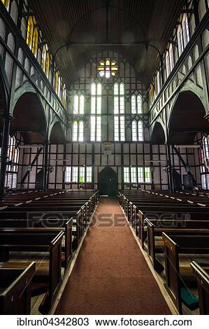 Interior of the St. George´s cathedral, Georgetown, Guyana, South America View Large Photo Image Stock Image - Interior of the St. George´s cathedral, Georgetown, Guyana, South America. Fotosearch
