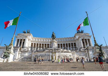 Italian flags drifting in front of Monumento Nazionale a Vittorio Emanuele II, Vittoriano, Altare della Patria, National Monument to Victor Emmanuel II, Piazza di Venezia, Rome, Lazio, Italy, Europe View Large Photo Image Stock Image - Italian flags drifting in front of Monumento Nazionale a Vittorio Emanuele II, Vittoriano, Altare della Patria, National Monument to Victor Emmanuel II, Piazza di Venezia, Rome, Lazio, Italy, Europe. Fotosearch