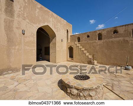 Jabrin Castle, courtyard, Jabreen, Bahlat, Ad Dakhiliyah, Oman, Asia View Large Photo Image Stock Photograph - Jabrin Castle, courtyard, Jabreen, Bahlat, Ad Dakhiliyah, Oman, Asia. Fotosearch