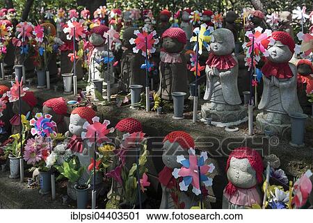 Jizo statues at Unborn Children Garden, Zojoji Temple, Tokyo, Japan, Asia View Large Photo Image Stock Image - Jizo statues at Unborn Children Garden, Zojoji Temple, Tokyo, Japan, Asia. Fotosearch