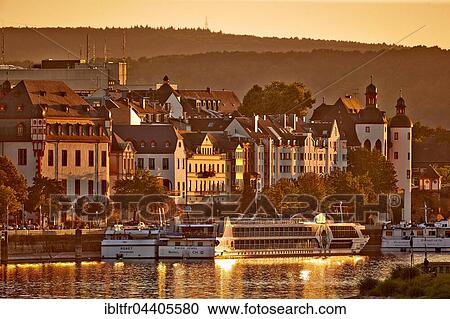 Koblenz historic center on the Mosel River, evening light, Koblenz, Rhineland-Palatinate, Germany, Europe View Large Photo Image Stock Image - Koblenz historic center on the Mosel River, evening light, Koblenz, Rhineland-Palatinate, Germany, Europe. Fotosearch