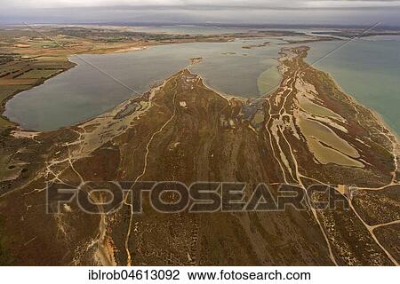 Stock Image - Lagoon on the Sinis Peninsula near San Giovanni di Sinis, Sardinia, Italy, Europe. Fotosearch