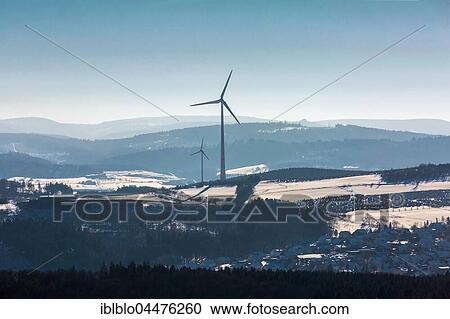 Large wind turbine over Scharfenberg, Brilon, Sauerland, North Rhine-Westphalia, Germany, Europe View Large Photo Image Stock Image - Large wind turbine over Scharfenberg, Brilon, Sauerland, North Rhine-Westphalia, Germany, Europe. Fotosearch
