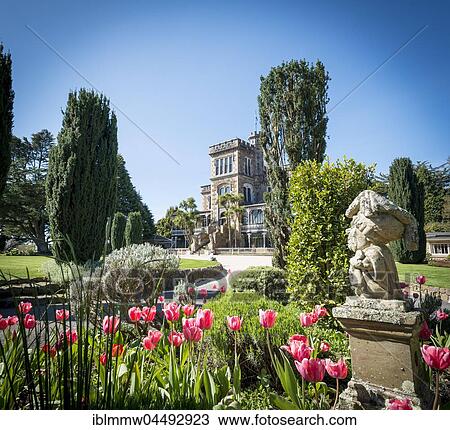 Stock Image - Larnach Castle, park and castle, Dunedin, Otago Peninsula, Southland, New Zealand, Oceania. Fotosearch