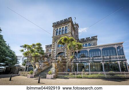 Larnach Castle, park and castle, Dunedin, Otago Peninsula, Southland, New Zealand, Oceania View Large Photo Image Stock Photo - Larnach Castle, park and castle, Dunedin, Otago Peninsula, Southland, New Zealand, Oceania. Fotosearch