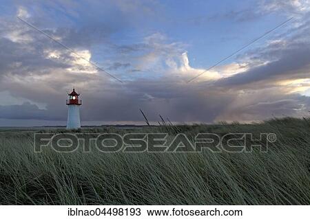 Lighthouse List-West, Ellenbogen, Sylt, North Frisia, Schleswig-Holstein, Germany, Europe View Large Photo Image Stock Image - Lighthouse List-West, Ellenbogen, Sylt, North Frisia, Schleswig-Holstein, Germany, Europe. Fotosearch