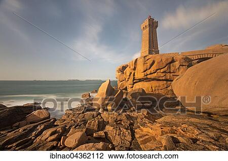 Lighthouse Men Ruz, Ploumanac' h, Cote de Granit Rose, Côtes d' Armor, Brittany, France, Europe View Large Photo Image Stock Image - Lighthouse Men Ruz, Ploumanac' h, Cote de Granit Rose, Côtes d' Armor, Brittany, France, Europe. Fotosearch
