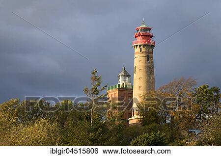Stock Photograph - Lighthouses of Cape Arkona, Rügen, Mecklenburg-Western Pomerania, Germany, Europe. Fotosearch