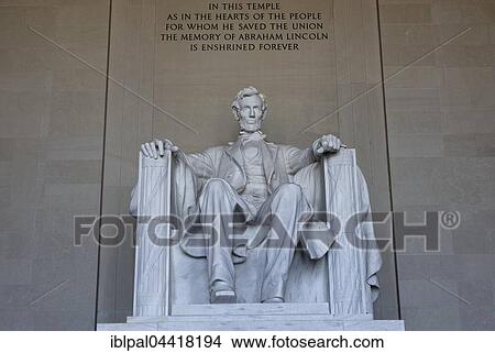 Picture - Lincoln Memorial, National Mall, Washington, DC, USA, North America. Fotosearch
