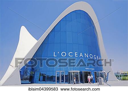 Stock Image - L'Oceanogràfic, The Oceanographic Aquarium, City of Arts and Sciences, Valencia, Comunidad Autonoma de Valencia, Spain, Europe. Fotosearch