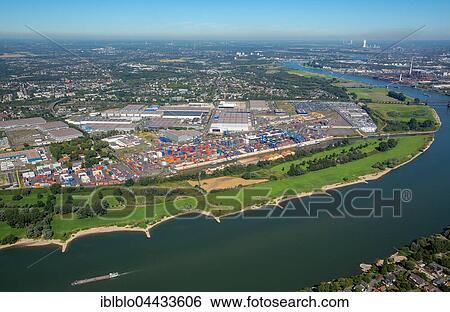 Logport I Duisport, logistics center Rheinhausen, aerial view Duisburg, Ruhr district, North Rhine-Westphalia, Germany, Europe View Large Photo Image Stock Photograph - Logport I Duisport, logistics center Rheinhausen, aerial view Duisburg, Ruhr district, North Rhine-Westphalia, Germany, Europe. Fotosearch