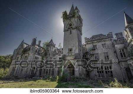 Lost Place, ruined castle, Château Miranda or Château de Noisy, near Celles, province of Namur, Belgium, Europe View Large Photo Image Picture - Lost Place, ruined castle, Château Miranda or Château de Noisy, near Celles, province of Namur, Belgium, Europe. Fotosearch