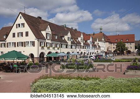 Lower Market Square, Freudenstadt, Black Forest, Baden-Württemberg, Germany, Europe View Large Photo Image Stock Photography - Lower Market Square, Freudenstadt, Black Forest, Baden-Württemberg, Germany, Europe. Fotosearch