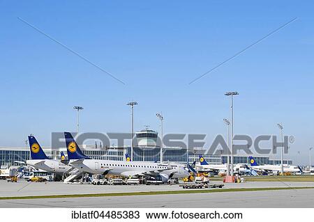 Lufthansa aircraft on tarmac, airport, Munich, Upper Bavaria, Germany, Europe View Large Photo Image Stock Image - Lufthansa aircraft on tarmac, airport, Munich, Upper Bavaria, Germany, Europe. Fotosearch