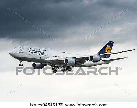Lufthansa Boeing 747 in the landing approach, Frankfurt am Main, Hesse, Germany, Europe View Large Photo Image Stock Photo - Lufthansa Boeing 747 in the landing approach, Frankfurt am Main, Hesse, Germany, Europe. Fotosearch
