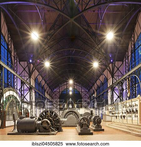 Stock Photography - Machine Hall Zeche Zollern, Industrial Museum, Dortmund, Ruhr district, North Rhine-Westphalia, Germany, Europe. Fotosearch