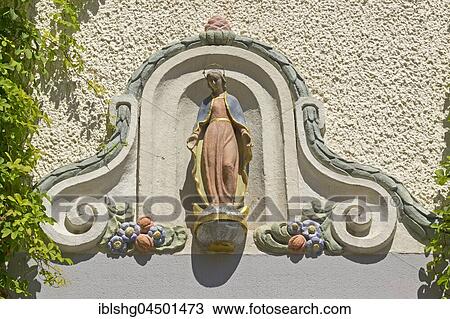 Madonna, Schlossplatz, Oberstadt, Meersburg, Lake Constance, Baden-Württemberg, Germany, Europe View Large Photo Image Stock Image - Madonna, Schlossplatz, Oberstadt, Meersburg, Lake Constance, Baden-Württemberg, Germany, Europe. Fotosearch