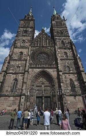Main façade, St. Lorenz or St. Lawrence church entrance, Nuremberg, Middle Franconia, Bavaria, Germany, Europe View Large Photo Image Stock Image - Main façade, St. Lorenz or St. Lawrence church entrance, Nuremberg, Middle Franconia, Bavaria, Germany, Europe. Fotosearch
