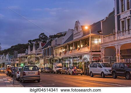 Main Street with Victorian and Cape Dutch houses, Dusk, Simonstown, Western Cape Province, South Africa, Africa View Large Photo Image Stock Image - Main Street with Victorian and Cape Dutch houses, Dusk, Simonstown, Western Cape Province, South Africa, Africa. Fotosearch