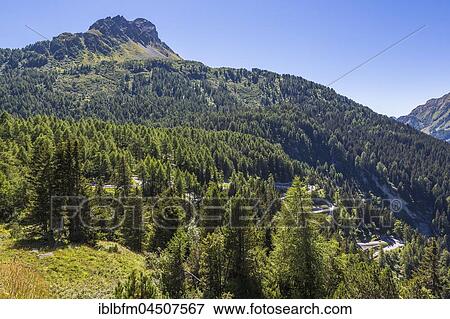 Maloja Pass, serpentines, Piz de la Margna, 3159 m, Maloja region, county Upper Engadine, Canton of Grisons, Switzerland, Europe View Large Photo Image Stock Photo - Maloja Pass, serpentines, Piz de la Margna, 3159 m, Maloja region, county Upper Engadine, Canton of Grisons, Switzerland, Europe. Fotosearch