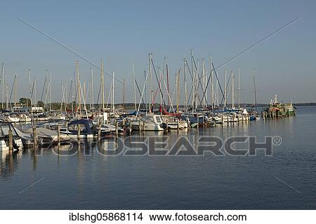 Picture - Marina, Baltic resort Rerik, Mecklenburg-Western Pomerania, Germany, Europe. Fotosearch