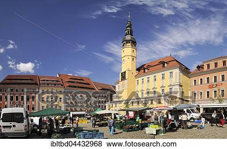 Market stalls on the market square with town hall, Bautzen, Saxony, Germany, Europe View Large Photo Image Stock Photo - Market stalls on the market square with town hall, Bautzen, Saxony, Germany, Europe. Fotosearch