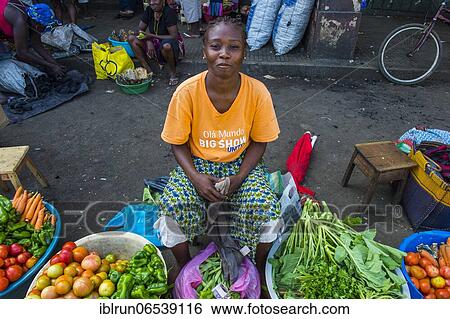 Market women in the Central Market in the city of Sao Tome, Sao Tome and Principe, Atlantic ocean, Africa View Large Photo Image Stock Photograph - Market women in the Central Market in the city of Sao Tome, Sao Tome and Principe, Atlantic ocean, Africa. Fotosearch