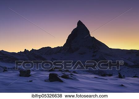 Stock Photo - Matterhorn, 4478 m, Zermatt, Valais, Switzerland, Europe. Fotosearch