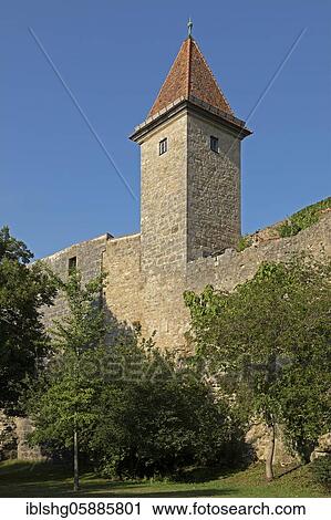 Medieval tower of the city wall, Old town, Rothenburg ob der Tauber, Middle Franconia, Bavaria, Germany, Europe View Large Photo Image Stock Image - Medieval tower of the city wall, Old town, Rothenburg ob der Tauber, Middle Franconia, Bavaria, Germany, Europe. Fotosearch