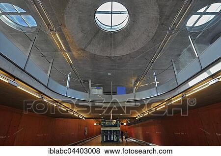 Stock Photo - Metro Station, Messestadt-West, Munich, Bavaria, Germany, Europe. Fotosearch