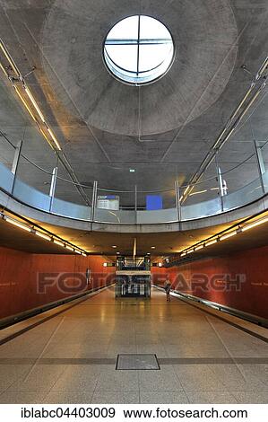 Stock Photo - Metro Station, Messestadt-West, Munich, Bavaria, Germany, Europe. Fotosearch