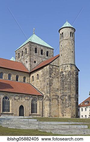 Stock Photography - Michaeliskirche, UNESCO World Heritage Site, Hildesheim, Lower Saxony, Germany, Europe. Fotosearch