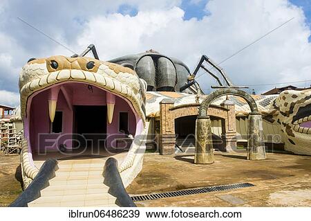 Stock Photo - Modern museum of Foumban, Cameroon, Africa. Fotosearch
