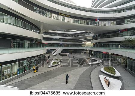 Modern office building Soho Galaxy, Beijing, China, Asia View Large Photo Image Stock Photography - Modern office building Soho Galaxy, Beijing, China, Asia. Fotosearch