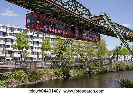Monorail, Wuppertal, Bergisches Land, North Rhine-Westphalia, Germany, Europe View Large Photo Image Stock Photo - Monorail, Wuppertal, Bergisches Land, North Rhine-Westphalia, Germany, Europe. Fotosearch