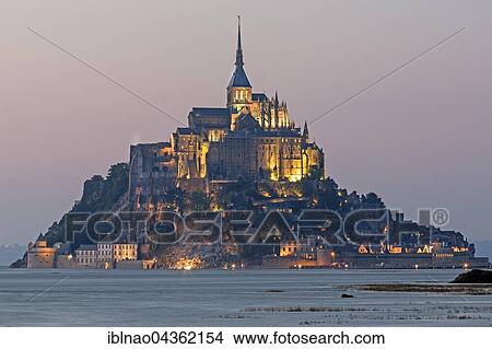Mont St. Michel, Le Mont Saint-Michel, Normandy, France, Europe View Large Photo Image Picture - Mont St. Michel, Le Mont Saint-Michel, Normandy, France, Europe. Fotosearch