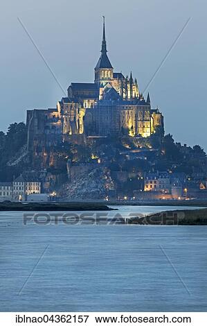 Stock Photo - Mont St. Michel, Le Mont Saint-Michel, Normandy, France, Europe. Fotosearch