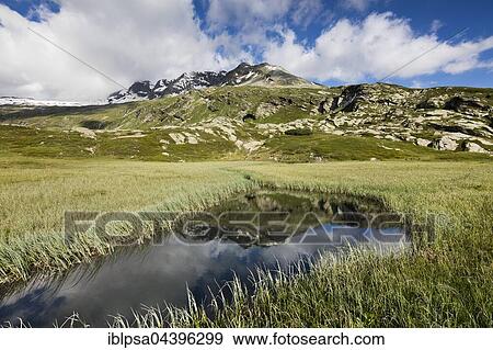 Stock Photo - Moorsee, San Bernardino Pass, Grison Alps, Graubünden Canton, Switzerland, Europe. Fotosearch