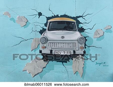 Mural Test The Best Test The Rest, Trabi Breaks Through Wall, Artist Birgit Kinder, East Side Gallery, Wall Gallery, Berlin, Germany, Europe View Large Photo Image Stock Photograph - Mural Test The Best Test The Rest, Trabi Breaks Through Wall, Artist Birgit Kinder, East Side Gallery, Wall Gallery, Berlin, Germany, Europe. Fotosearch