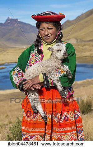 Native woman holding lamb, Lake Langui Layo, Cusco, Peru, South America View Large Photo Image Stock Image - Native woman holding lamb, Lake Langui Layo, Cusco, Peru, South America. Fotosearch