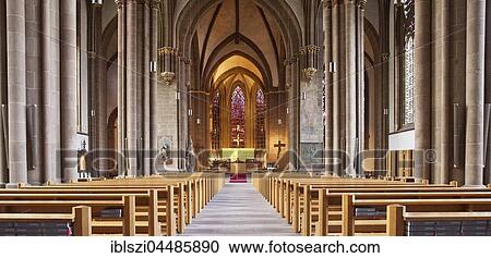 Nave and chancel, Minden Cathedral St. Gorgonius and St. Peter, Minden, North Rhine-Westphalia, Germany, Europe View Large Photo Image Stock Image - Nave and chancel, Minden Cathedral St. Gorgonius and St. Peter, Minden, North Rhine-Westphalia, Germany, Europe. Fotosearch