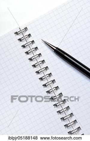 Stock Photo - Notepad and mechanical pencil, notebook. Fotosearch