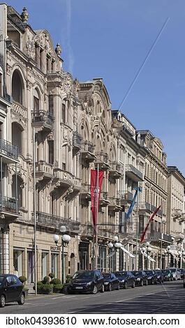 Offices and commercial buildings, Wilhelmstraße or Wiesbadener Rue, Wiesbaden, Hesse, Germany, Europe View Large Photo Image Stock Image - Offices and commercial buildings, Wilhelmstraße or Wiesbadener Rue, Wiesbaden, Hesse, Germany, Europe. Fotosearch