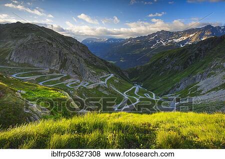 Old Gotthard Pass road, Gotthard Pass, Gotthard road, Switzerland, Europe View Large Photo Image Stock Photo - Old Gotthard Pass road, Gotthard Pass, Gotthard road, Switzerland, Europe. Fotosearch