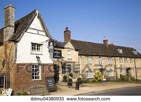 Old houses and The George Inn, village Lacock, Wiltshire, England, UK View Large Photo Image Stock Image - Old houses and The George Inn, village Lacock, Wiltshire, England, UK. Fotosearch