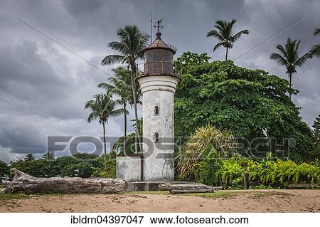 Old lighthouse, Le Phare, cloudy sky, built during the German colonial period in 1906, Kribi, South Region, Cameroon, Africa View Large Photo Image Stock Photo - Old lighthouse, Le Phare, cloudy sky, built during the German colonial period in 1906, Kribi, South Region, Cameroon, Africa. Fotosearch