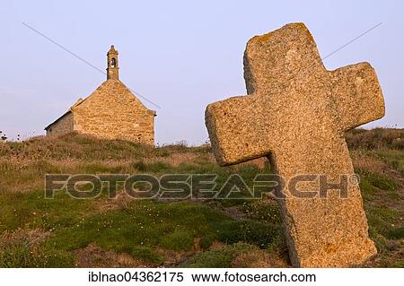 Old stone cross and Chapel of St. Samson in Landunvez, Brittany, France, Europe View Large Photo Image Stock Photography - Old stone cross and Chapel of St. Samson in Landunvez, Brittany, France, Europe. Fotosearch
