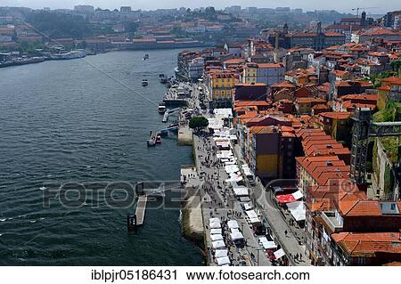 Stock Image - Old town and river Douro, Porto, Portugal, Europe. Fotosearch